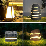 Ray Modern Stone Outdoor Light Metal&Resin - Lamp Outdoor