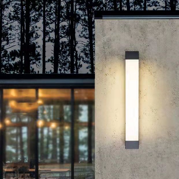 Ray Minimalist Linear Metal Outdoor Wall Lamp - Lamp Outdoor