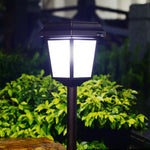 Ray Vintage Metal Lantern Shaped Solar Outdoor Bollard Light - Lamp Outdoor