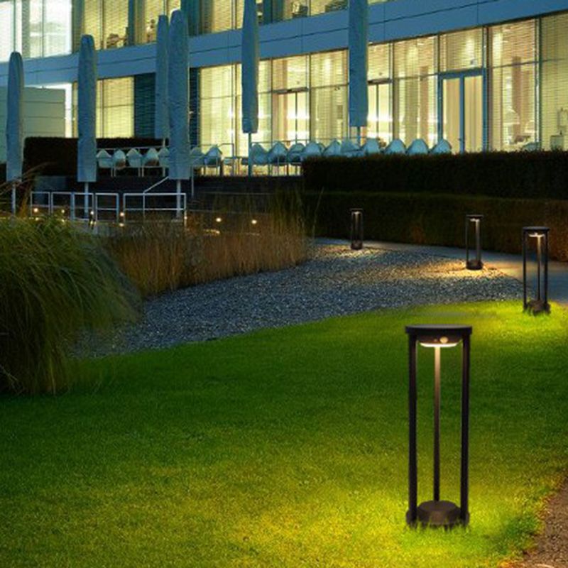 Ray Modern Metal Cylindrical Hollow Outdoor Bollard Light - Lamp Outdoor