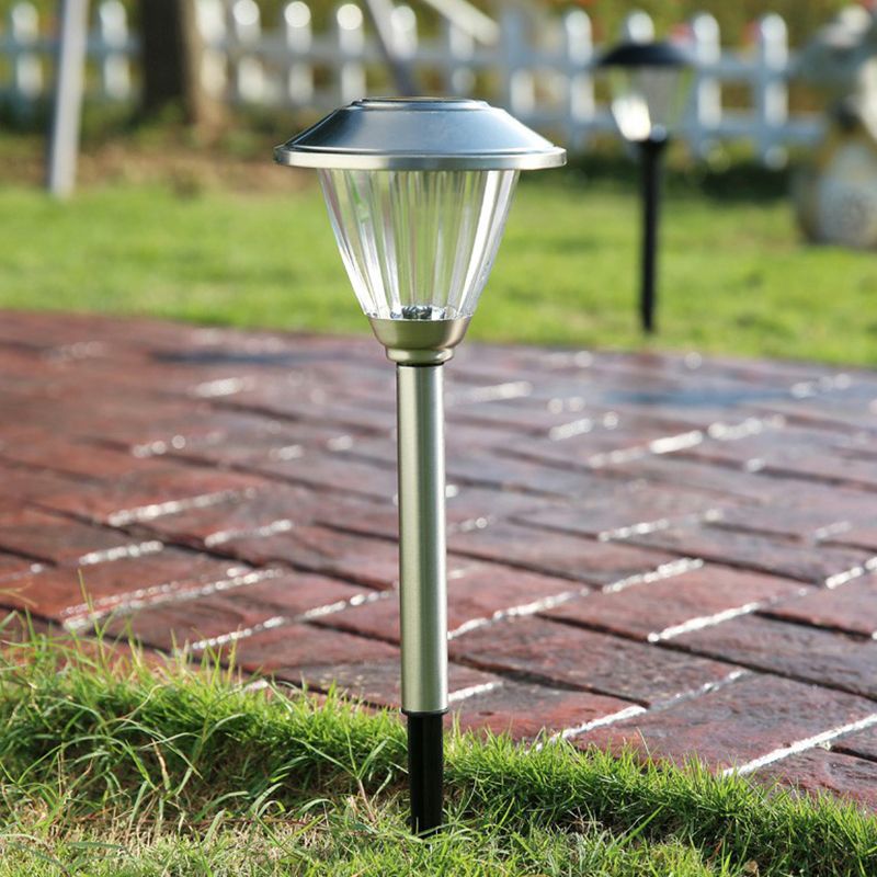Ray Modern Metal Cap-Shaped Solar Outdoor Bollard Light - Lamp Outdoor