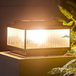Ray Modern Rectangular Metal Outdoor Floor Lamp - Letslighting
