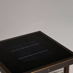 Ray Modern Rectangular Metal Outdoor Solar Lamp Brass Bronze - Letslighting