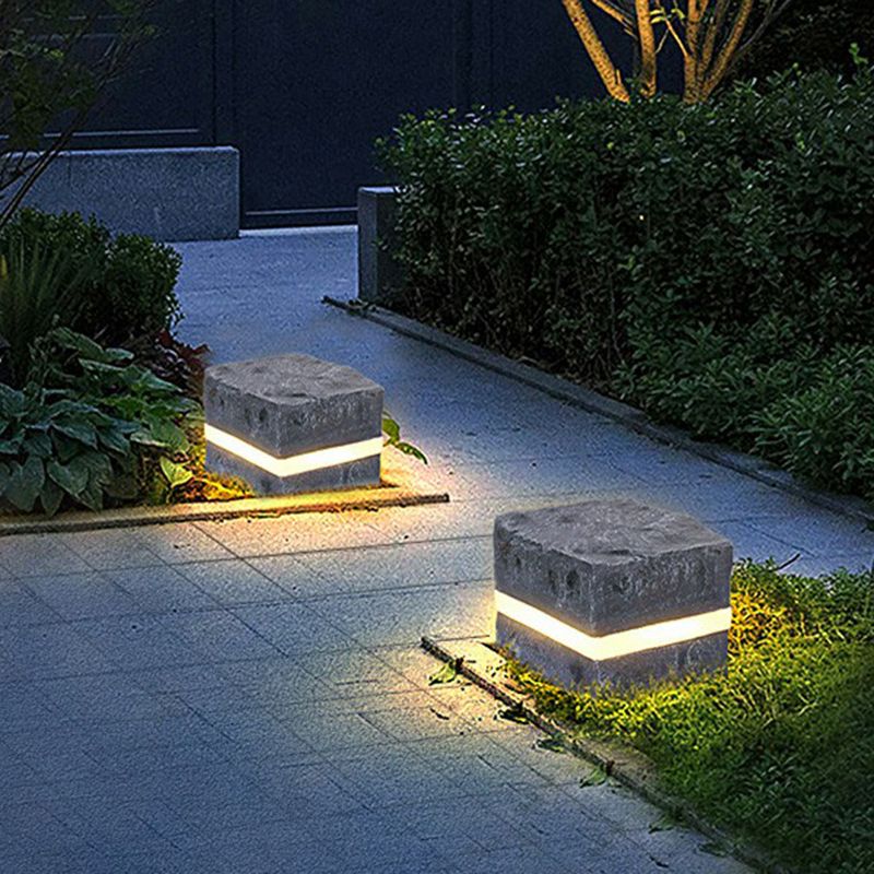 Ray Modern Stone Outdoor Light Metal&Resin - Lamp Outdoor