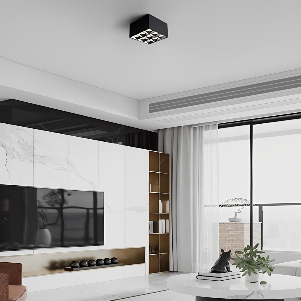 Square Grids LED Beam Angle 24° Surface Mounted Downlight Spotlight - Lamp Outdoor