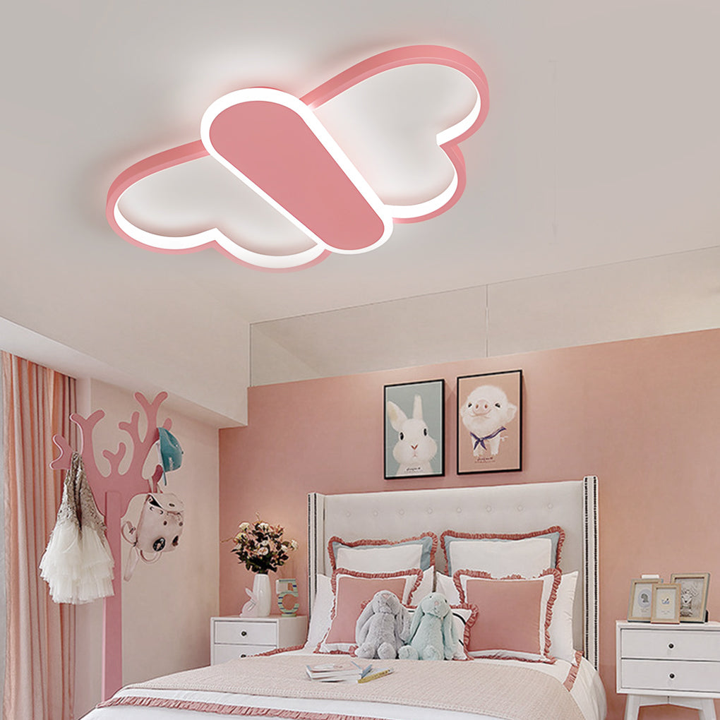 Cartoon Butterflies Shaped LED Dimmable with Remote Modern Ceiling Lights - Lamp Outdoor