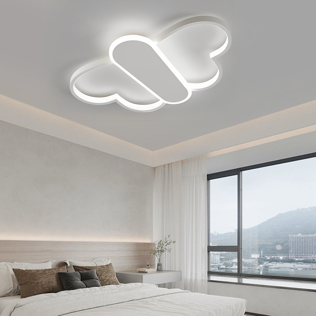 Cartoon Butterflies Shaped LED Dimmable with Remote Modern Ceiling Lights - Lamp Outdoor