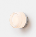 Valentina Modern Mini Drum Metal/Acrylic Outdoor Wall Lamp, Transparent - Letslighting