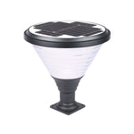 18.9-Inch H 1-Light Black Round Pier Mount Post Light - Lamp Outdoor