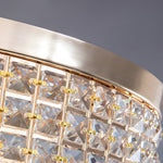 19'' Round Crystal Pendants LED Ceiling Lights Fixture Ceiling Lamp - Lamp Outdoor