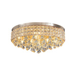 19'' Round Crystal Pendants LED Ceiling Lights Fixture Ceiling Lamp - Lamp Outdoor