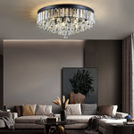19'' Round Crystal Pendants LED Ceiling Lights Fixture Ceiling Lamp - Lamp Outdoor