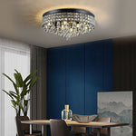 19'' Round Crystal Pendants LED Ceiling Lights Fixture Ceiling Lamp - Lamp Outdoor