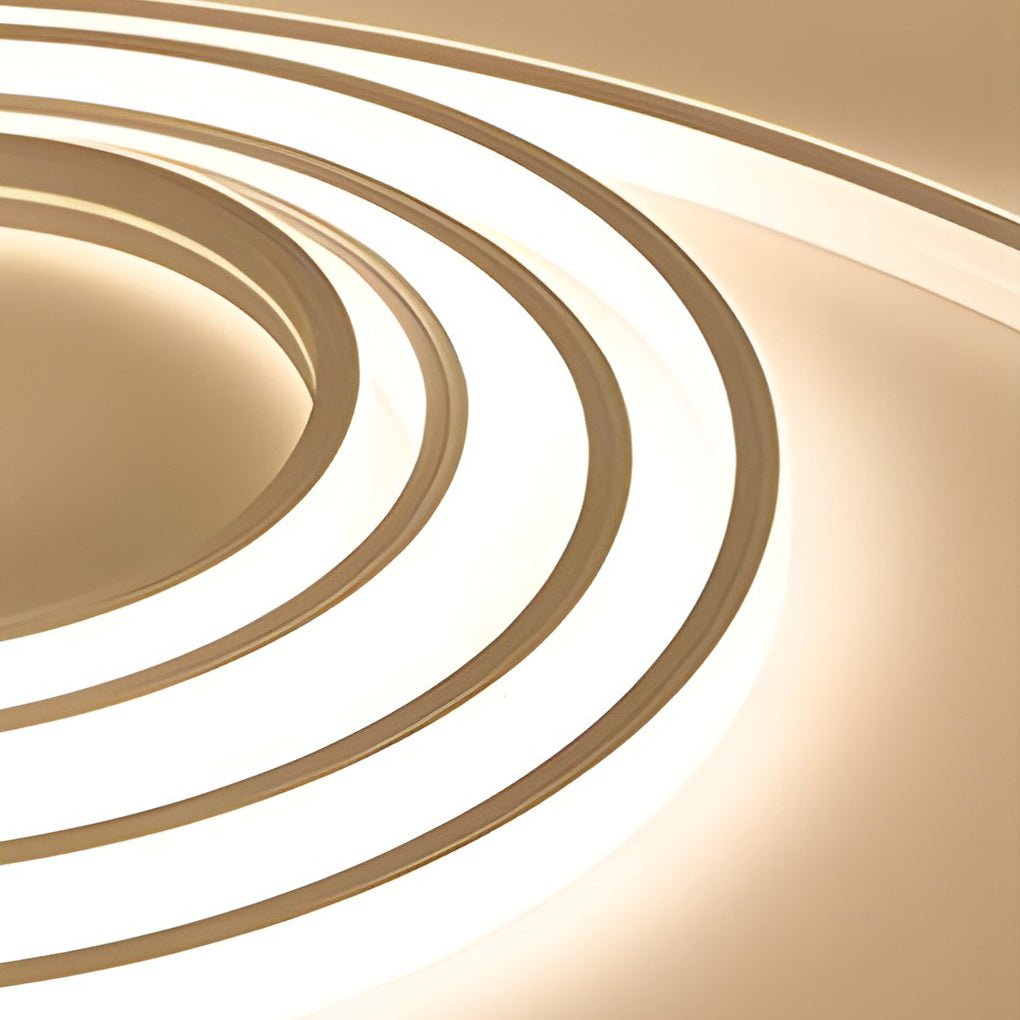24V Waterproof Recessed Silicone Side-Emitting & Flat LED Strip Lights for Step and Deck Lighting - Lamp Outdoor