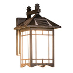 Retro Waterproof LED Vintage Solar Wall Lamp with Remote Wall Sconce Lighting - Lamp Outdoor