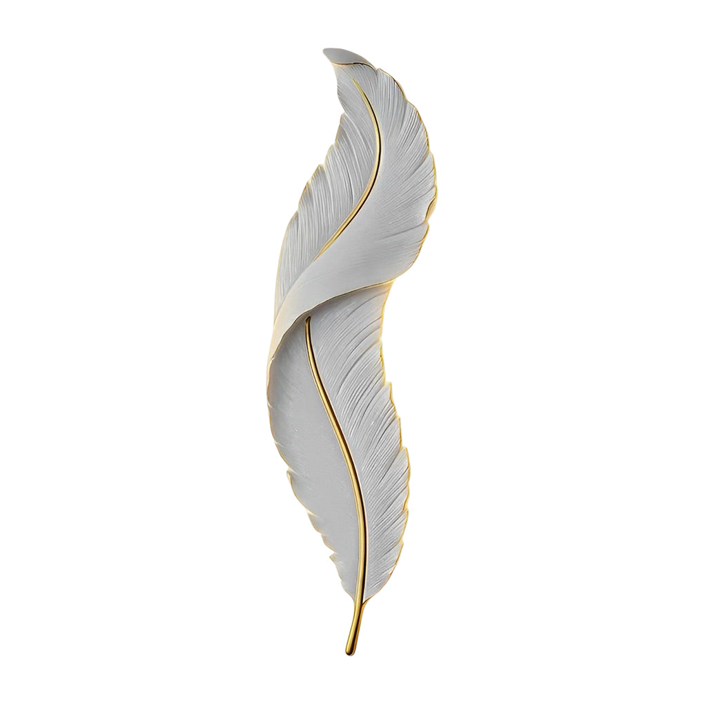 Creative Feather Wall Light LED White Luxury Modern Wall Sconce Lamp Lighting - Lamp Outdoor
