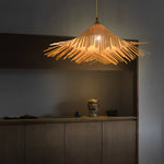 Caribbean Infused Bamboo Woven Pendant Light Burlywood Kitchen Lighting - Lamp Outdoor