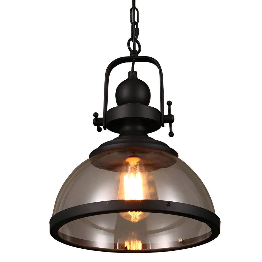 Antique Glass Iron Retro Industrial Pendant Ceiling Lights Dining Room Hanging Island Lamp - Lamp Outdoor