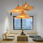 Caribbean Infused Bamboo Woven Pendant Light Burlywood Kitchen Lighting - Lamp Outdoor