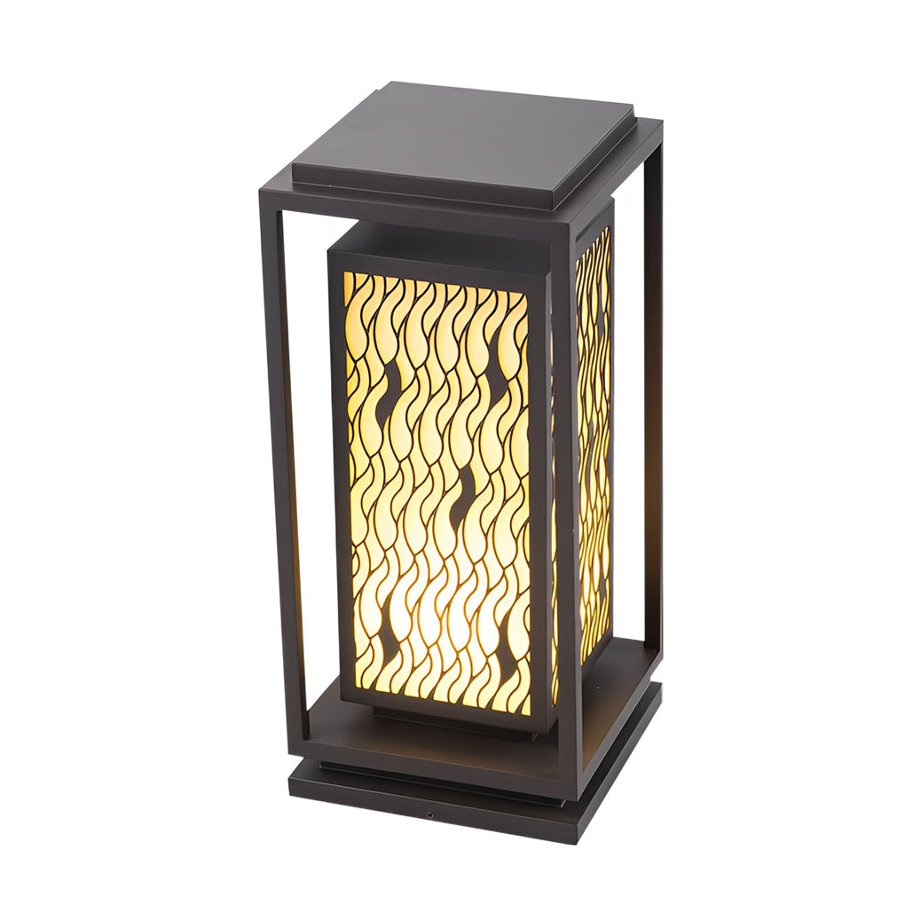 Vintage Black LED Outdoor Landscape Pathway Lights Waterproof Retro Lawn Lamp - Lamp Outdoor