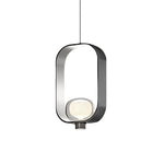 Rounded Rectangular Creative Electroplated Iron Glass Nordic Pendant Lights - Lamp Outdoor