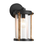 Vintage Waterproof Glass Black Industrial Style Outdoor Wall Sconces Lighting - Lamp Outdoor