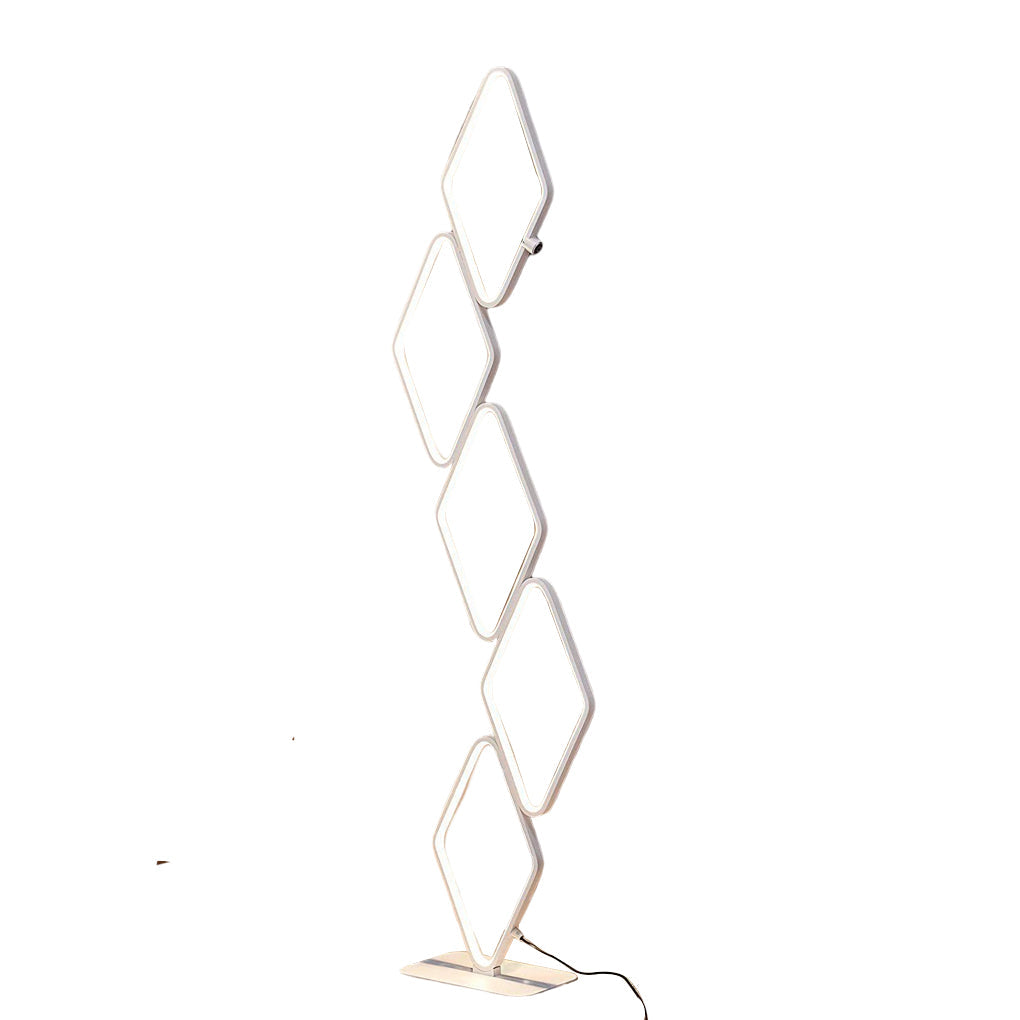 Modern Metal Square Stacked LED Floor Lamp - Lamp Outdoor