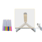 LED Acrylic Message Board Colorful Writable Table Lamp - Lamp Outdoor