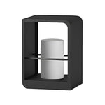 Rectangular Frame Waterproof Black Modern Solar Lights Outdoor Lanterns - Dazuma