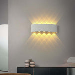 Ray Modern Rectangular Metal Outdoor Wall Lamp Water-Wave - Letslighting