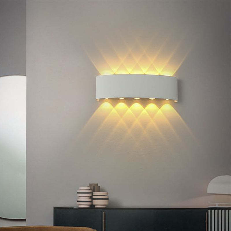 Ray Modern Rectangular Metal Outdoor Wall Lamp Water-Wave - Letslighting
