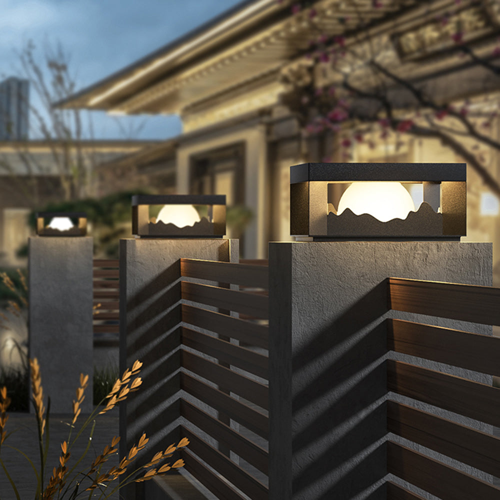 Ray Modern Mountain Metal Outdoor Lamp, Warm Light - Letslighting