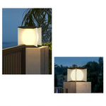 Aria Modern Moon Metal Outdoor Pier-Mount Pillar Light - Letslighting