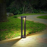 Ray Minimalist Cylindrical Hollow Solar Outdoor Path Light - Lamp Outdoor