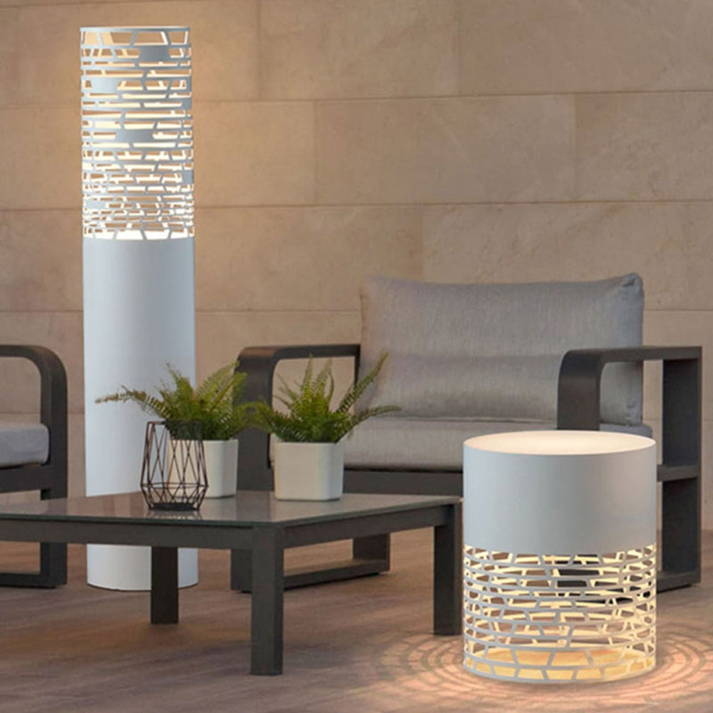 Ray Modern Metal Cylindrical Hollow Outdoor Path Light - Lamp Outdoor