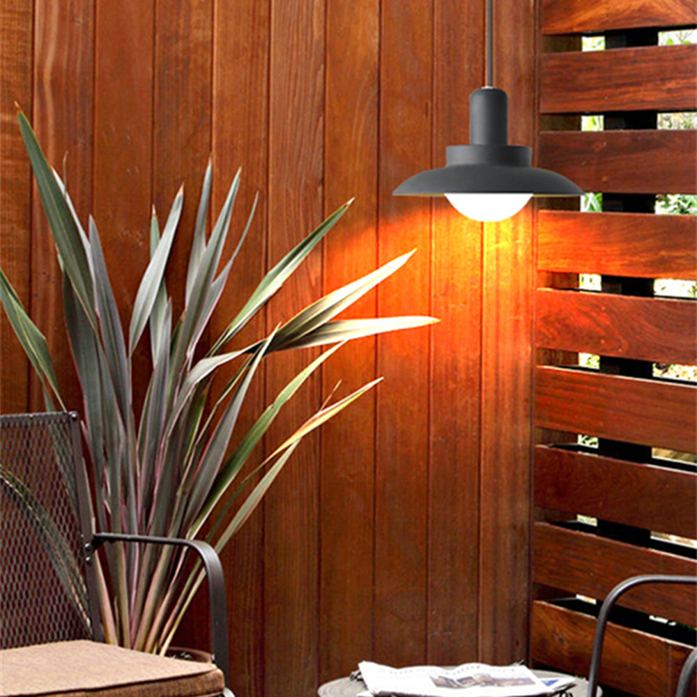Arisha Retro Funnel Pendant Light Metal Glass - Letslighting