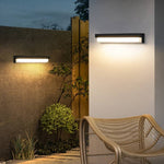 Ray Minimalist Solar Linear Acrylic Outdoor Wall Lamp - Lamp Outdoor