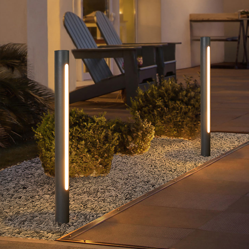 Ray Metal Cylindrical Linear Strip Outdoor Path Light - Lamp Outdoor