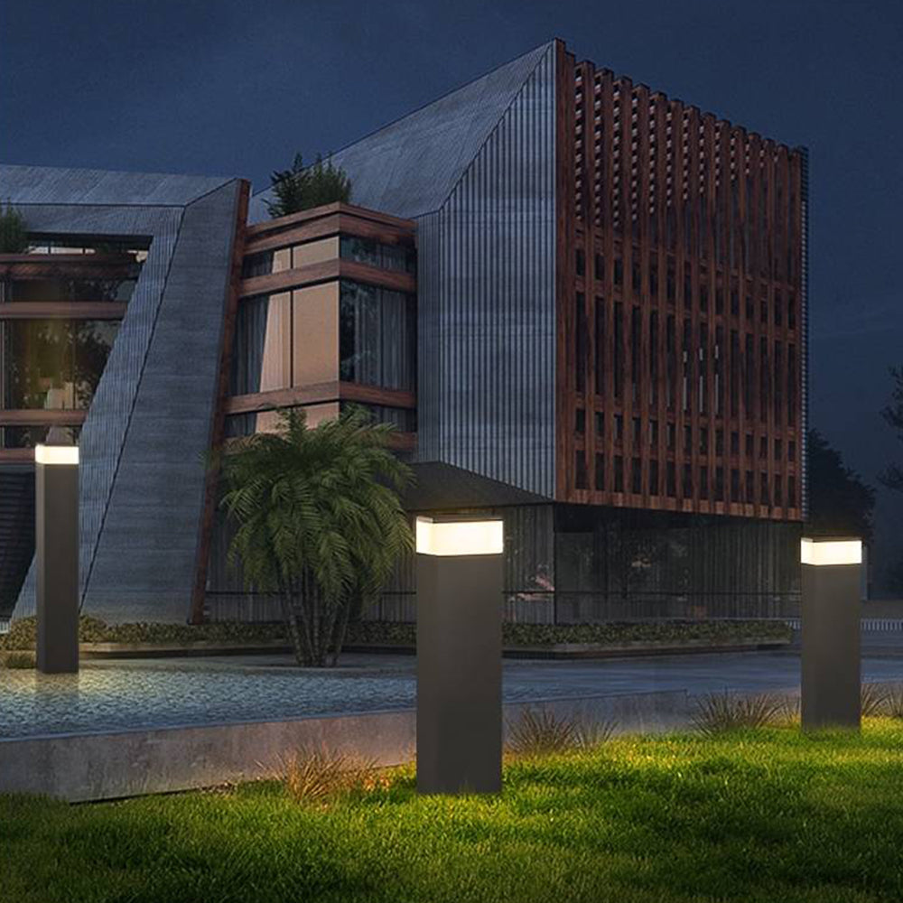 Ray Modern Metal Rectangular Outdoor Path Light - Lamp Outdoor