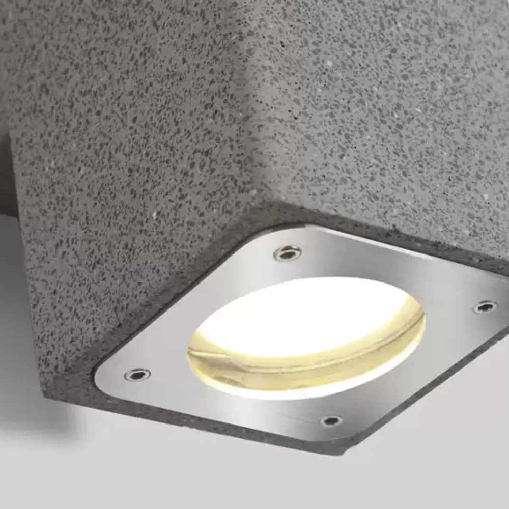 Ray Minimalist Square LED Outdoor Wall Lamp Cement Garden Corridor Balcony - Letslighting