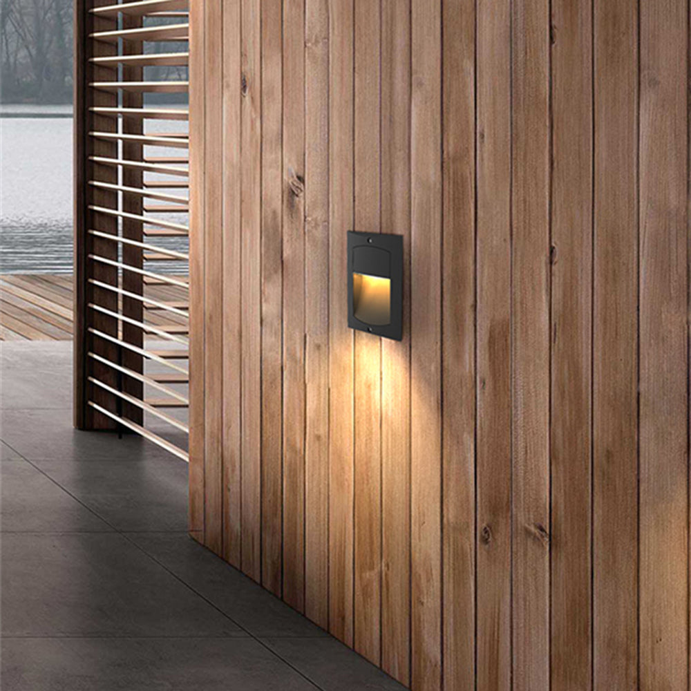 Ray Modern Metal Rectangular Surface Outdoor Deck Step Light - Lamp Outdoor