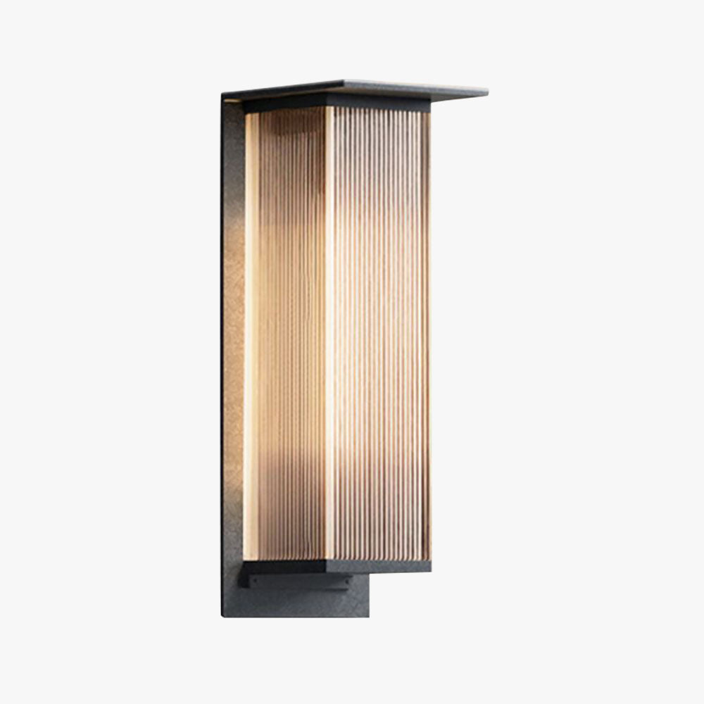 Ray Modern Rectangular Metal Outdoor Wall Lamp - Lamp Outdoor