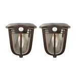 2-Pack Motion Sensor Solar Wall Light - Lamp Outdoor