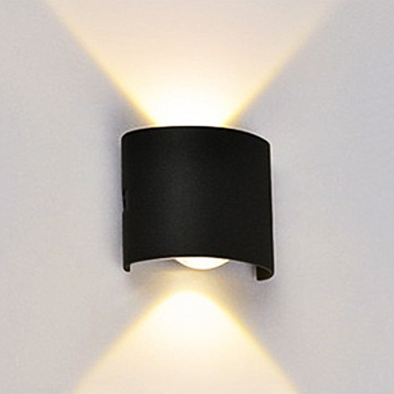 Ray Modern Rectangular Metal Outdoor Wall Lamp Water-Wave - Letslighting