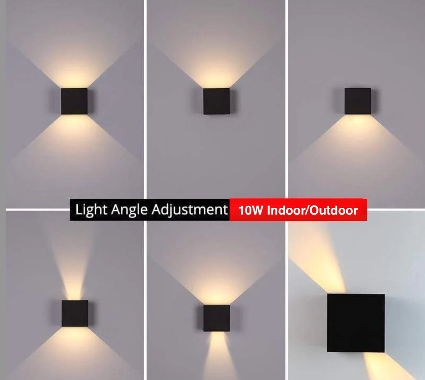 Ray Modern Adjustable Square Outdoor Wall Lamp LED - Letslighting
