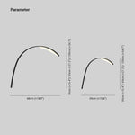 Ray Minimalist Arc Acrylic Metal Ground Lamp Pool - Lamp Outdoor