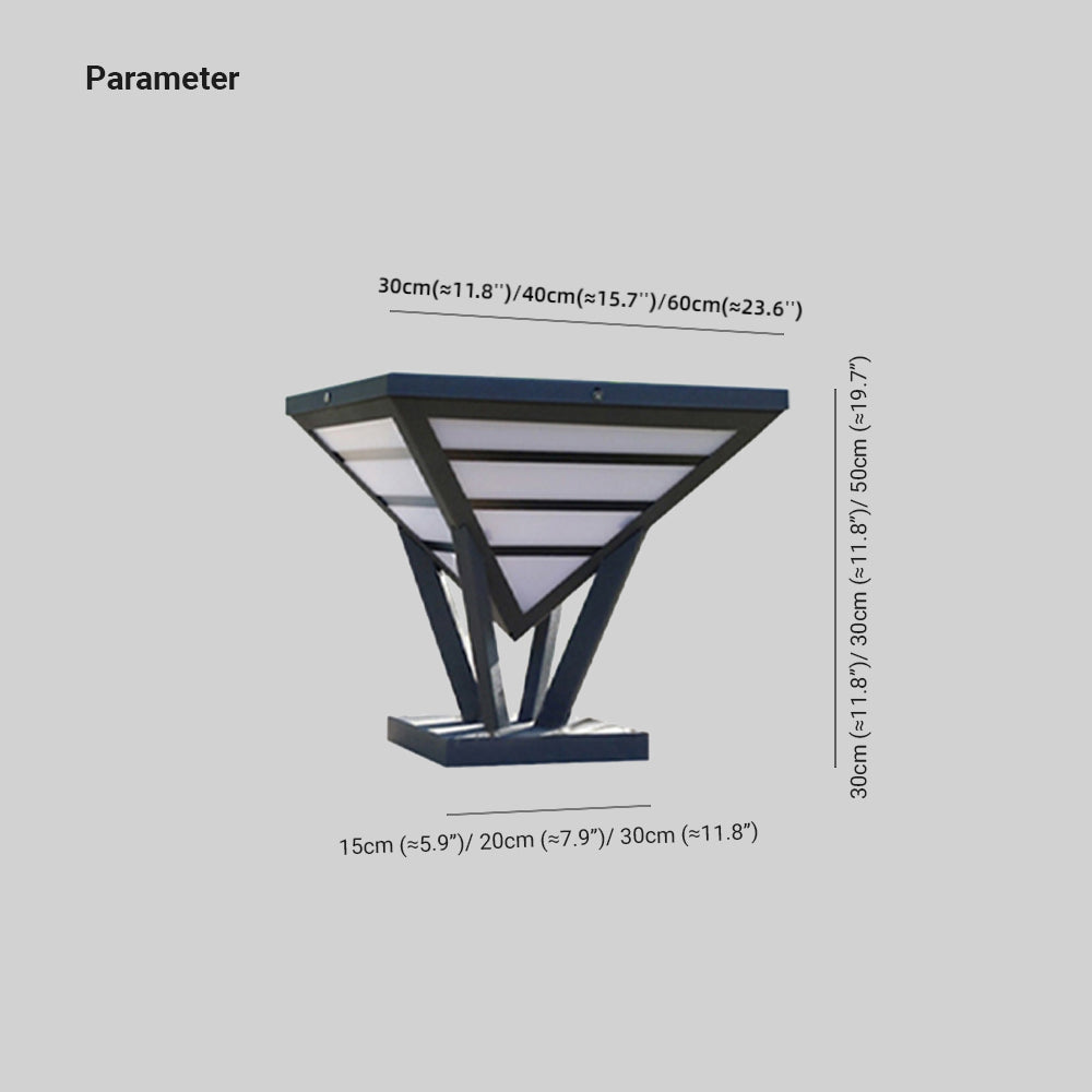 Ray Modern Diamond Metal Outdoor Table Lamps, Warm Light - Letslighting