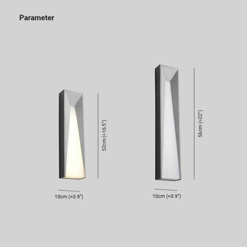 Ray Modern Rectangular Metal Outdoor Wall Lamp - Lamp Outdoor