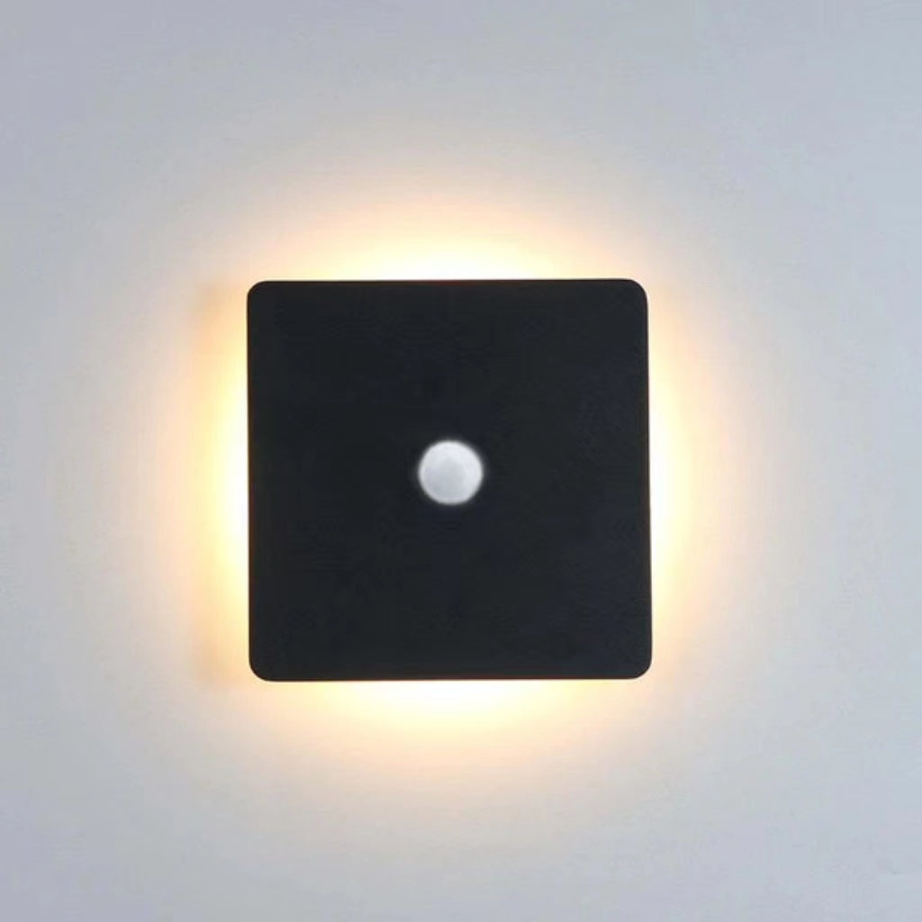 Ray Minimalist Round Square Outdoor Wall Lamp LED - Letslighting