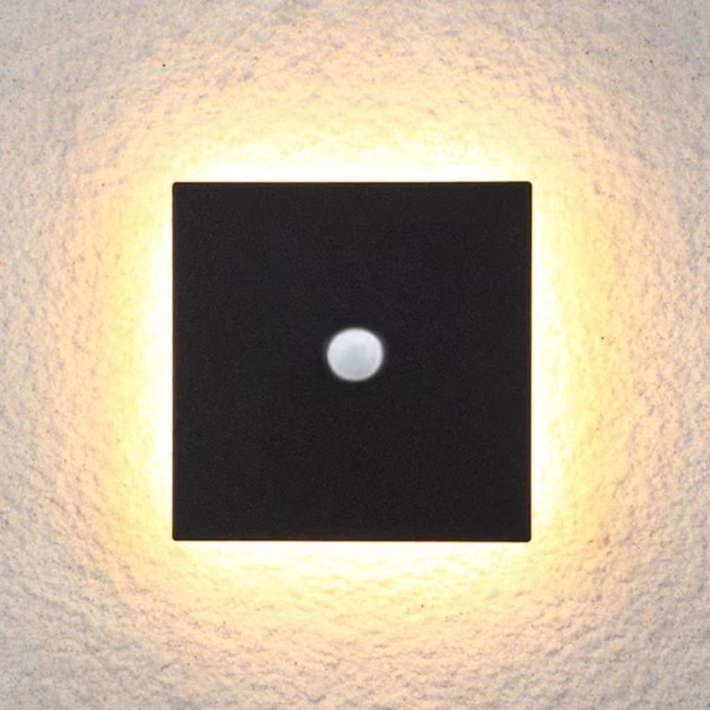 Ray Minimalist Round Square Outdoor Wall Lamp LED - Letslighting